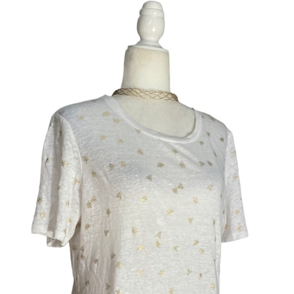 NWT Tabitha Webb Bumble Bee 100% Linen Tee Shirt
Farmhouse Print - Picture 9 of 10